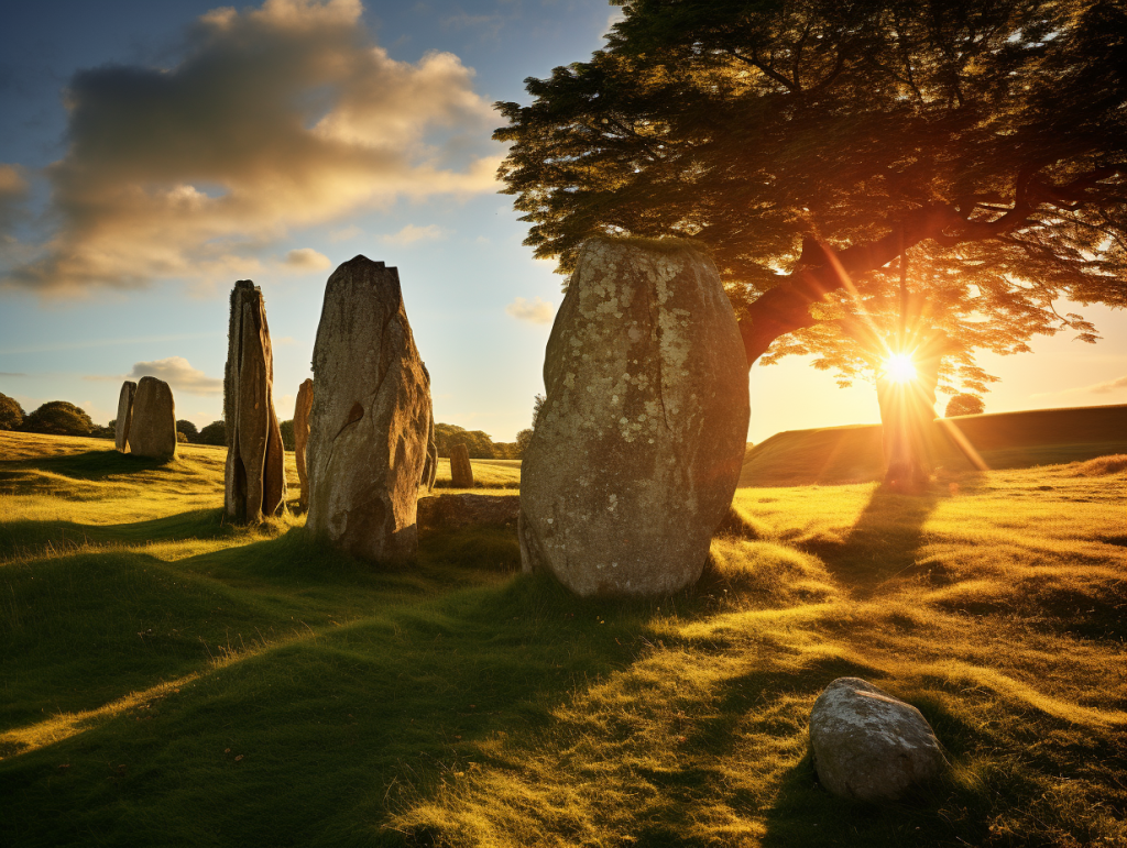 AI image in the style of Avebury